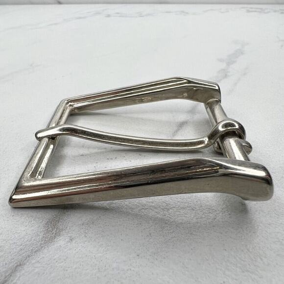 Silver Tone Simple Basic Belt Buckle - Picture 6 of 9